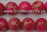 CDE2016 15.5 inches 14mm round dyed sea sediment jasper beads