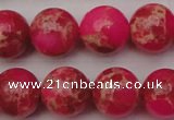 CDE2017 15.5 inches 16mm round dyed sea sediment jasper beads