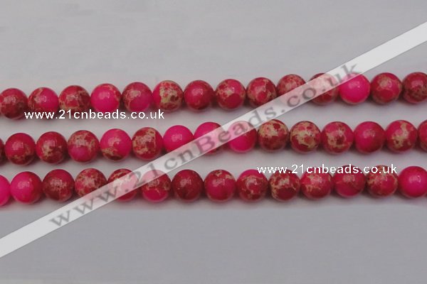 CDE2017 15.5 inches 16mm round dyed sea sediment jasper beads