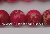 CDE2018 15.5 inches 18mm round dyed sea sediment jasper beads