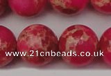 CDE2021 15.5 inches 24mm round dyed sea sediment jasper beads