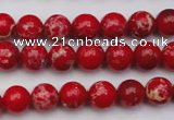 CDE2022 15.5 inches 4mm round dyed sea sediment jasper beads