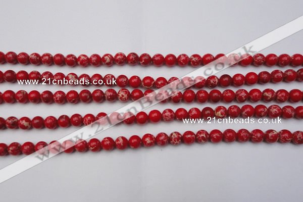 CDE2022 15.5 inches 4mm round dyed sea sediment jasper beads