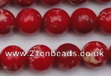 CDE2026 15.5 inches 12mm round dyed sea sediment jasper beads