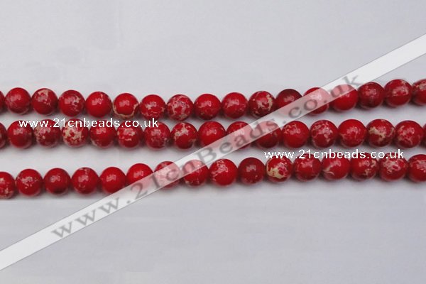 CDE2026 15.5 inches 12mm round dyed sea sediment jasper beads