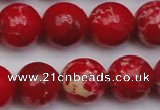 CDE2028 15.5 inches 16mm round dyed sea sediment jasper beads