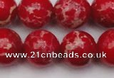 CDE2030 15.5 inches 20mm round dyed sea sediment jasper beads