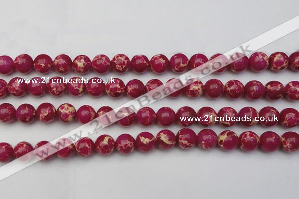 CDE2037 15.5 inches 12mm round dyed sea sediment jasper beads