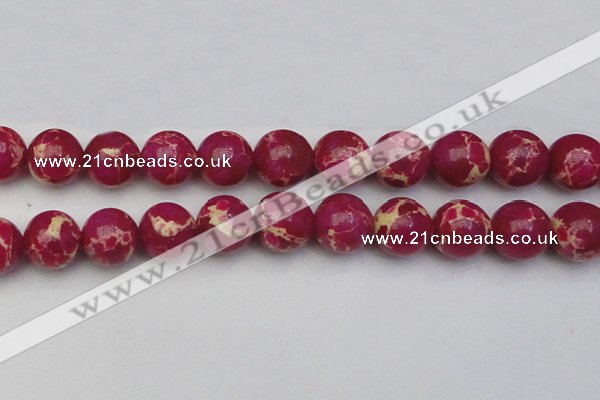 CDE2042 15.5 inches 22mm round dyed sea sediment jasper beads