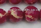 CDE2043 15.5 inches 24mm round dyed sea sediment jasper beads