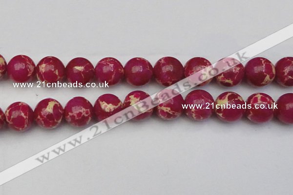 CDE2043 15.5 inches 24mm round dyed sea sediment jasper beads