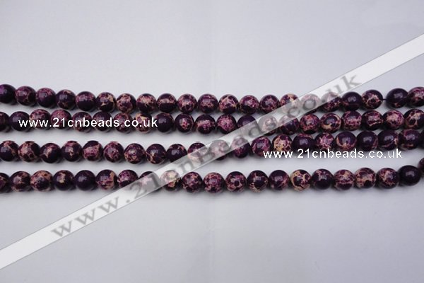 CDE2044 15.5 inches 4mm round dyed sea sediment jasper beads