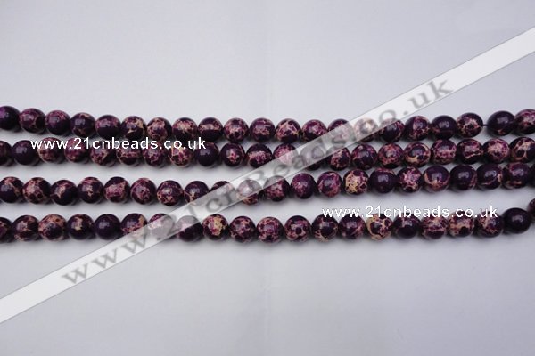 CDE2045 15.5 inches 6mm round dyed sea sediment jasper beads