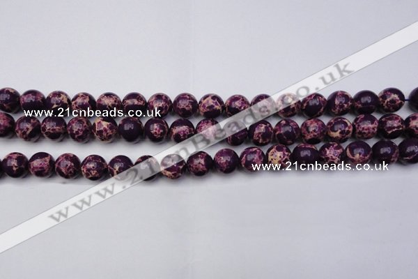 CDE2048 15.5 inches 12mm round dyed sea sediment jasper beads