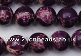 CDE2049 15.5 inches 14mm round dyed sea sediment jasper beads