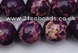 CDE2051 15.5 inches 18mm round dyed sea sediment jasper beads