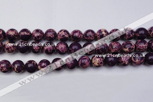 CDE2051 15.5 inches 18mm round dyed sea sediment jasper beads