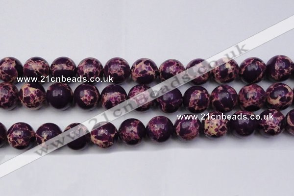 CDE2053 15.5 inches 22mm round dyed sea sediment jasper beads