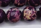 CDE2054 15.5 inches 24mm round dyed sea sediment jasper beads