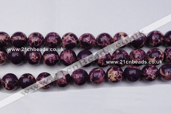 CDE2054 15.5 inches 24mm round dyed sea sediment jasper beads