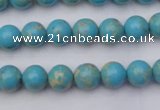 CDE2056 15.5 inches 6mm round dyed sea sediment jasper beads