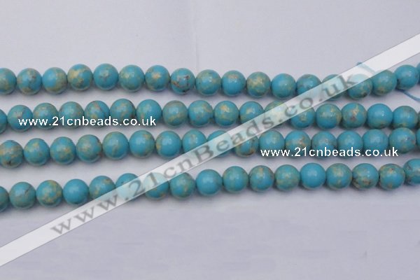 CDE2059 15.5 inches 12mm round dyed sea sediment jasper beads