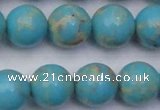 CDE2062 15.5 inches 18mm round dyed sea sediment jasper beads