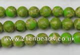 CDE2066 15.5 inches 4mm round dyed sea sediment jasper beads