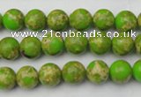 CDE2067 15.5 inches 6mm round dyed sea sediment jasper beads