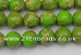 CDE2068 15.5 inches 8mm round dyed sea sediment jasper beads