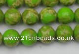 CDE2069 15.5 inches 10mm round dyed sea sediment jasper beads