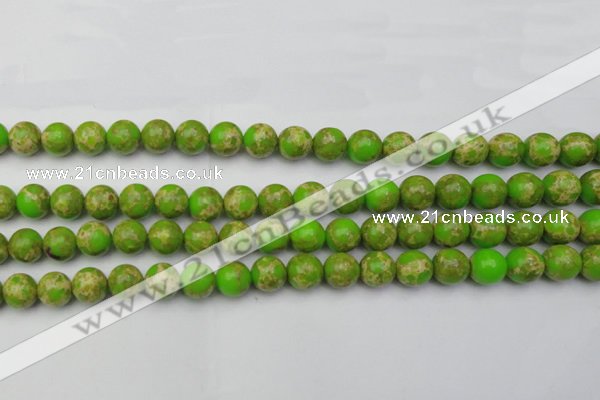 CDE2069 15.5 inches 10mm round dyed sea sediment jasper beads