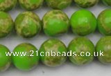 CDE2071 15.5 inches 14mm round dyed sea sediment jasper beads