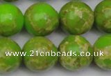 CDE2074 15.5 inches 20mm round dyed sea sediment jasper beads