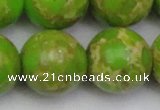 CDE2076 15.5 inches 24mm round dyed sea sediment jasper beads