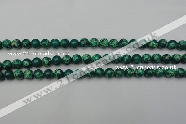 CDE2079 15.5 inches 8mm round dyed sea sediment jasper beads