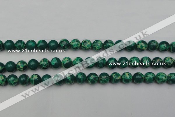 CDE2080 15.5 inches 10mm round dyed sea sediment jasper beads