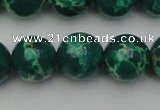 CDE2083 15.5 inches 16mm round dyed sea sediment jasper beads