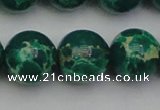 CDE2085 15.5 inches 20mm round dyed sea sediment jasper beads