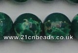 CDE2087 15.5 inches 24mm round dyed sea sediment jasper beads