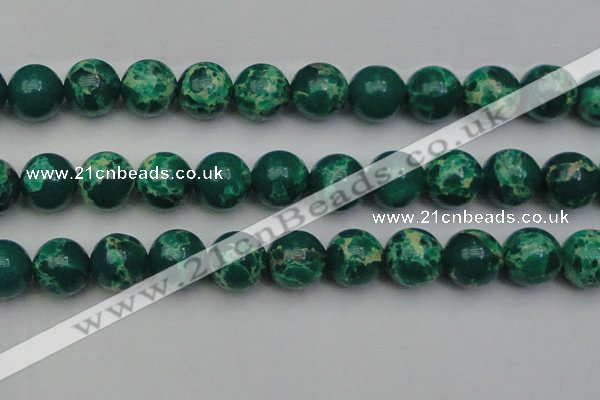 CDE2087 15.5 inches 24mm round dyed sea sediment jasper beads