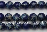 CDE2089 15.5 inches 6mm round dyed sea sediment jasper beads