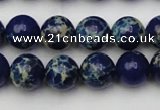 CDE2091 15.5 inches 10mm round dyed sea sediment jasper beads