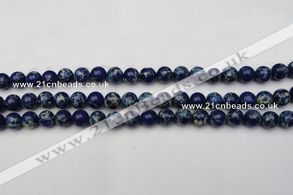 CDE2091 15.5 inches 10mm round dyed sea sediment jasper beads