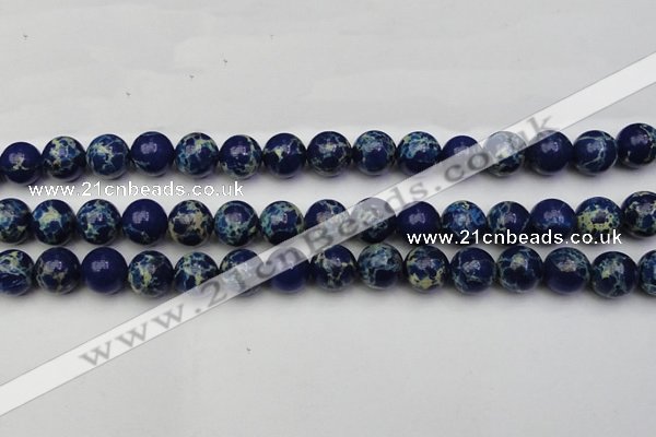 CDE2092 15.5 inches 12mm round dyed sea sediment jasper beads