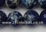 CDE2095 15.5 inches 18mm round dyed sea sediment jasper beads