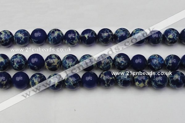 CDE2095 15.5 inches 18mm round dyed sea sediment jasper beads