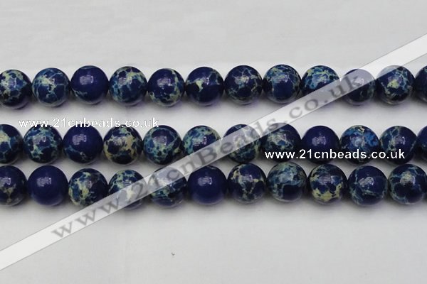 CDE2096 15.5 inches 20mm round dyed sea sediment jasper beads