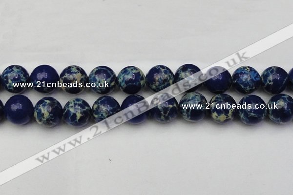 CDE2097 15.5 inches 22mm round dyed sea sediment jasper beads