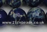 CDE2098 15.5 inches 24mm round dyed sea sediment jasper beads